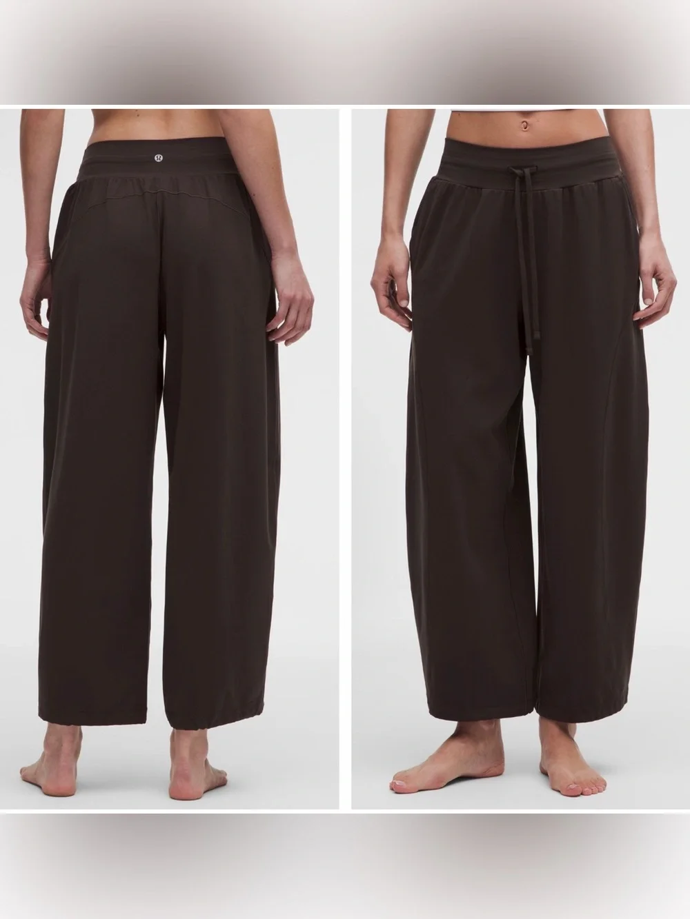 lululemon athletica Wide-Leg Lounge Pants in Dark Brown